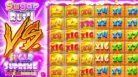 SUGAR RUSH Vs SUGAR SUPREME POWERNUDGE ULTIMATE SLOT TEST YouTube