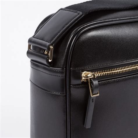 Lyst Paul Smith City Embossed Leather Cross Body Bag In Black For Men