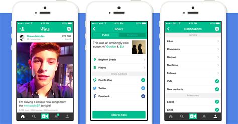 vine updated  redesigned navigation  sharing options