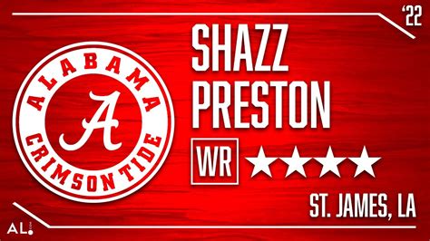 Alabama 2022 Signees: 4-star WR Shazz Preston Highlights - Win Big Sports