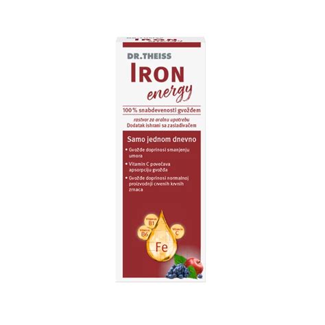 Dr Theiss Iron Energy Sirup Sa Gvo Em Apoteka Sunce