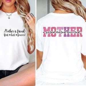 Mother Is First Best Forever Friend Svg Png Retro Mom Shirt Design