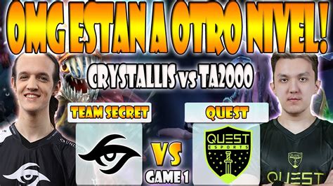 TEAM SECRET VS QUEST BO2 GAME 1 CRYSTALLIS PUPPEY VS TA2000 NOOB