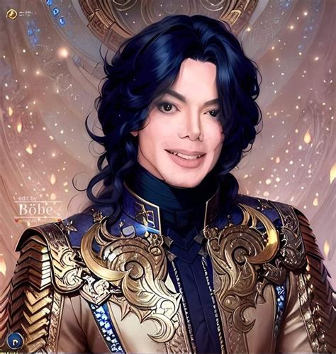 A Digital Painting Of Michael Jackson As Michael Jackson