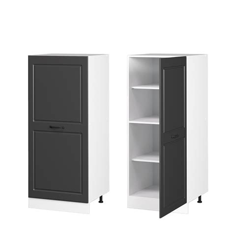 Armoire Haute R Line Anthracite Campagne Blanc Cm Vicco