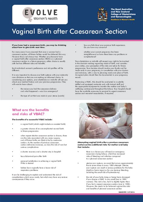 Pdf Vaginal Birth After Caesarean Section Thomas Baskett