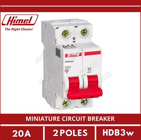 Himel Miniature Circuit Breaker A Poles V Vac Mcb A