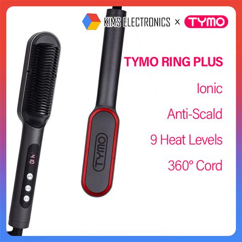 Tymo Ring Plus Ionic Hair Straightener Comb Hair Straightening Brush