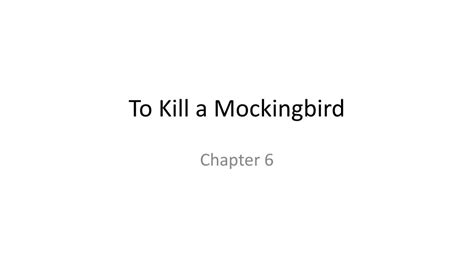 Ppt To Kill A Mockingbird Powerpoint Presentation Free Download Id