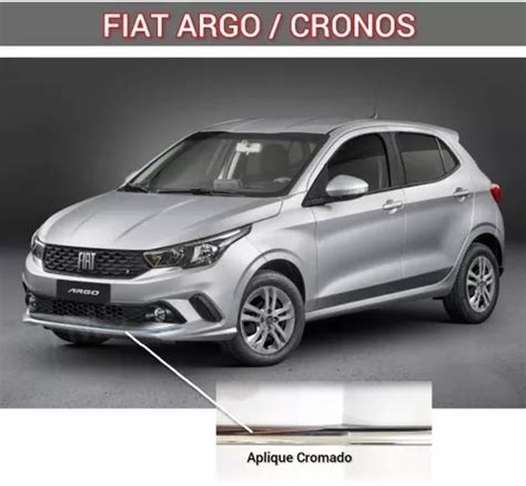 Aplique Friso Cromado Fiat Argo Detalhe Parachoque Mercadolivre