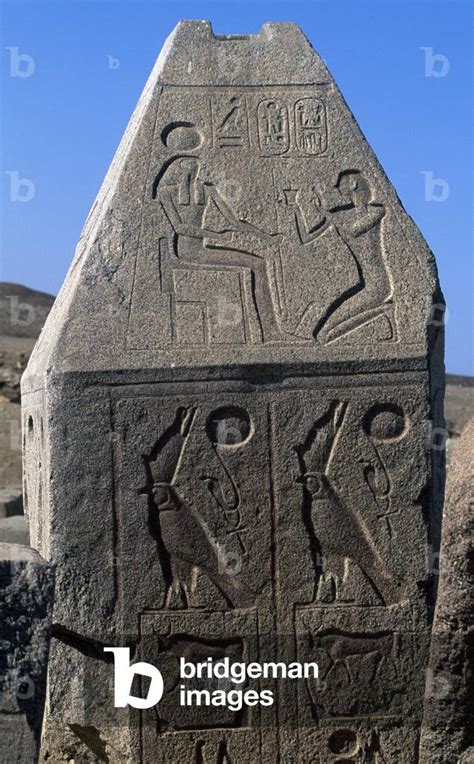 Image Of Obelisk With Reliefs And Inscriptions Of Ramses Ii Great