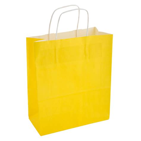 Yellow Paper Carrier Bag Robert Mccabe Packaging Ltd