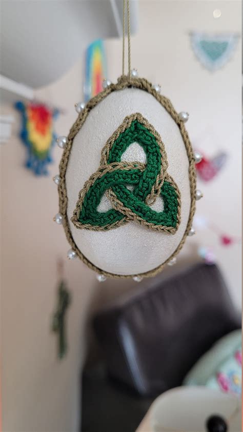 Celtic Egg Easter Egg Crochet Egg Celtic Easter Egg Easter Etsy