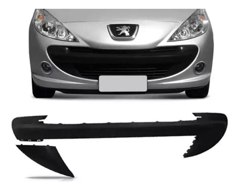 Moldura Borrachão Parachoque Dianteiro Peugeot 207 07 Á 2013 Frete grátis