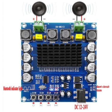 TDA7498 100W X2 BLUETOOTH RECEIVER AUDIO DIGITAL AMPLIFIER BOARD Price