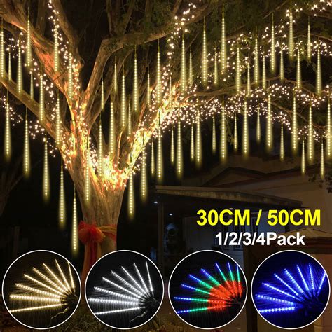 Skksst Leds Meteor Shower Lights Waterproof Outdoor Falling Rain