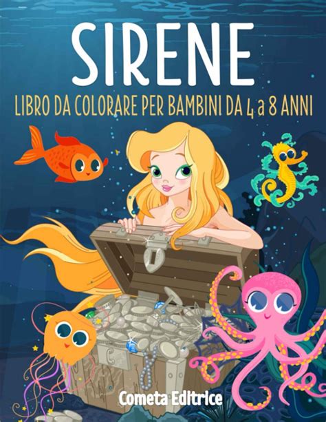 Buy Sirene Libro Da Colorare Per Bambini Da 4 A 8 Anni Album Da