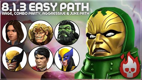 Mcoc Act 813 Easy Path For Completion Book 2 Psycho Man Youtube