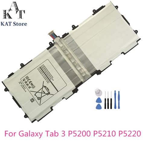 T4500e 6800mah Tablet Battery For Samsung Galaxy Tab 3 101 P5200 P5210 P5220 Battery