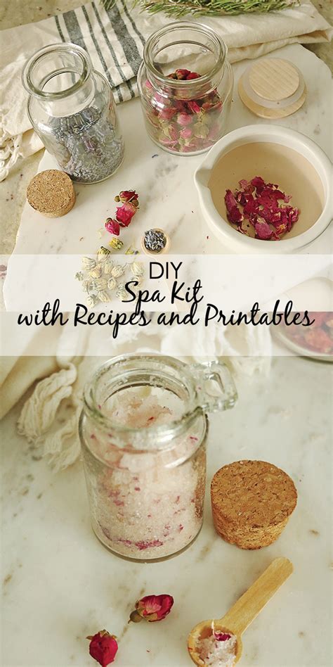 Diy Spa Kit With Recipes And Printables Darling Darleen A