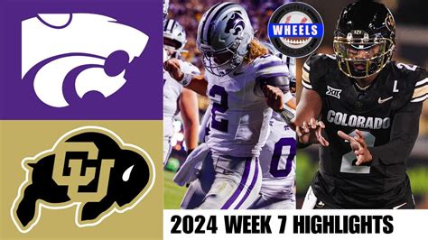 Colorado Vs 18 Kansas State Full Game Highlights 2024 College