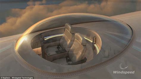 Planes Designed With A Glass Skydeck Seating Area On Top Of Aircraft Daily Mail Online