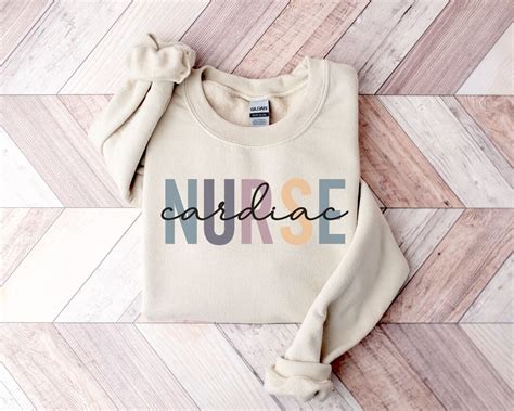 Cardiac Nurse Sweatshirt Nurse Gift Cath Lab Rn T-shirt Heart Shirt ...