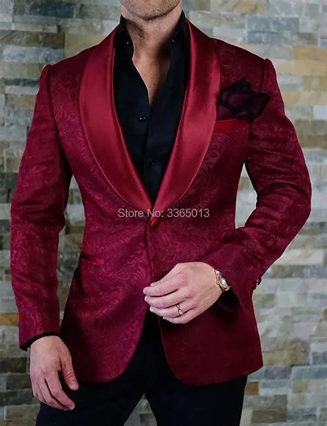 Latest Coat Pant Designs 2018 Costume Homme Burgundy Tuxedo Jacket