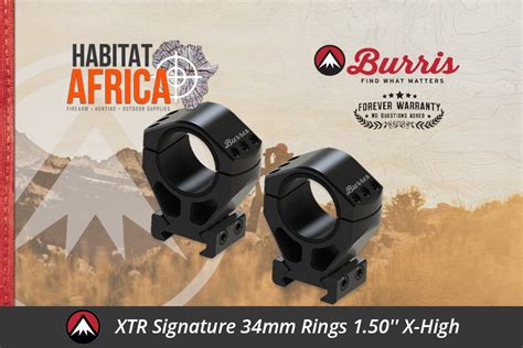 Burris Xtr Signature 34mm Rings 150 X High Height