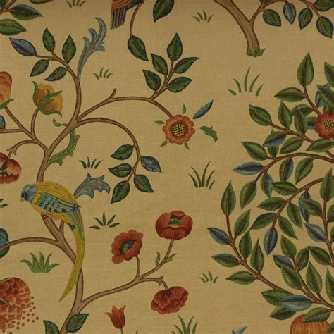 Kelmscott Tree Fabric Forest Gold William Morris Co