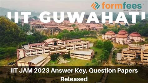 Iit Jam 2023 Answer Key Question Papers Released Formfees