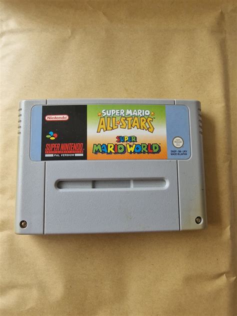 Super Nintendo Super Mario World Allstars Snes Etsy