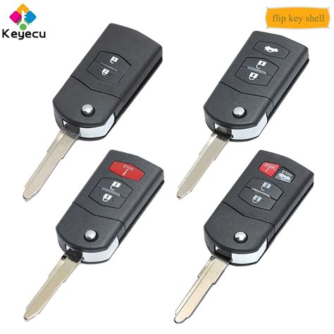 Keyecu Flip Remote Key Shell Case Cover With Buttons Fob For