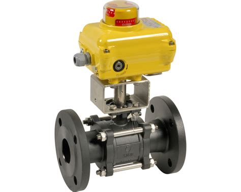 Piece Carbon Steel Flanged Ball Valve Xs Sa Na Electric Actuator