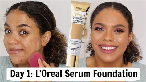 L Oreal Age Perfect Radiant Serum Foundation Review Days Of