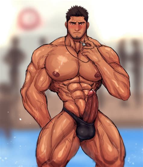 Rule 34 1boy Abs Bara Blush Coach Erection Large Penis Looking At Viewer Male Only Muscle