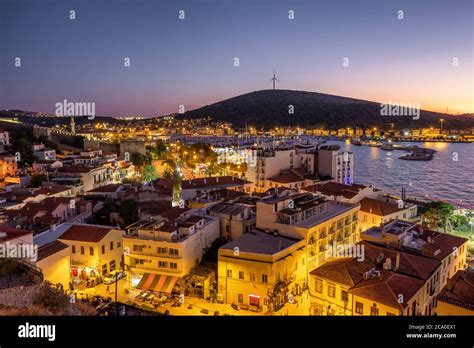 Cesme Cityscape At Aegean Sea Coast Turkey Stock Photo Alamy