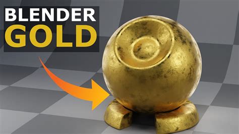 Easy Gold Material In Blender Tutorial Youtube