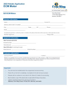 Fillable Online ECM Motor Fax Email Print PdfFiller