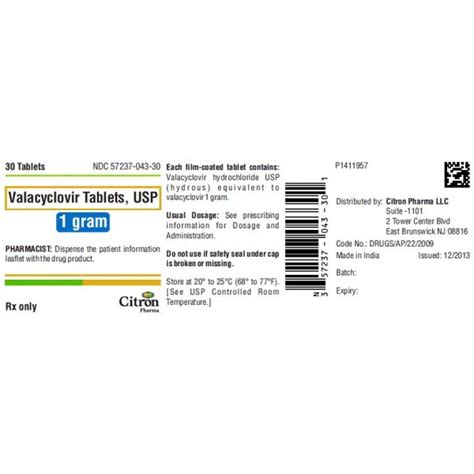 Valacyclovir Hcl Gm Rx Products