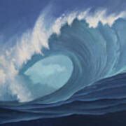 Turquoise Surf Painting By Cliff Wassmann Fine Art America