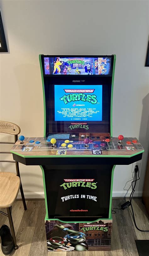 Arcade1up Teenage Mutant Ninja Turtles Tmnt Arcade Cabinet With Riser