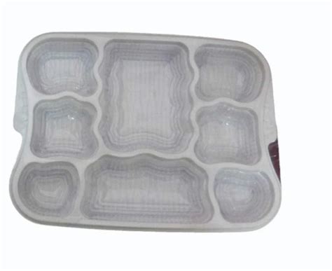 8 Compartment Disposable Plastic Plate At Rs 20 Piece Disposable