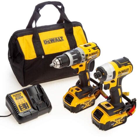 Dewalt Dewalt DCK266P2LR 18V XR Combi Drill Impact Driver Twin Pack