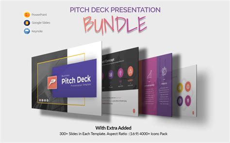 Business Pitch Deck Presentation Bundle Templatemonster