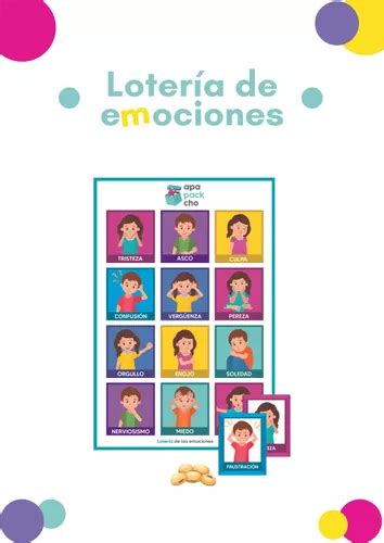 Lotería De Emociones Flash Cards Material De La Siguiente Asignatura Psicología