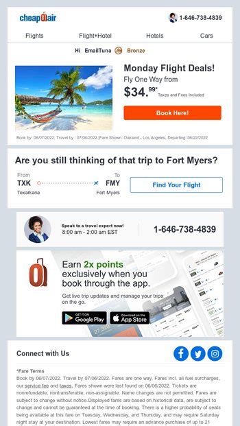 Monday Flight Deals Fly From Cheapoair Email Archive