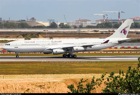 A7 HHK Qatar Amiri Flight Airbus A340 211 Photo By Jered Lim ID