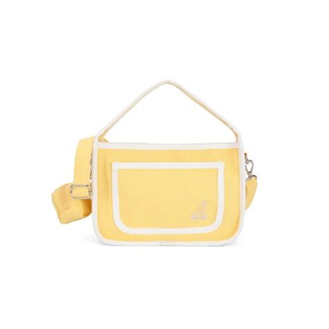 Musinsa Kangol Molly Canvas Cross Bag Yellow