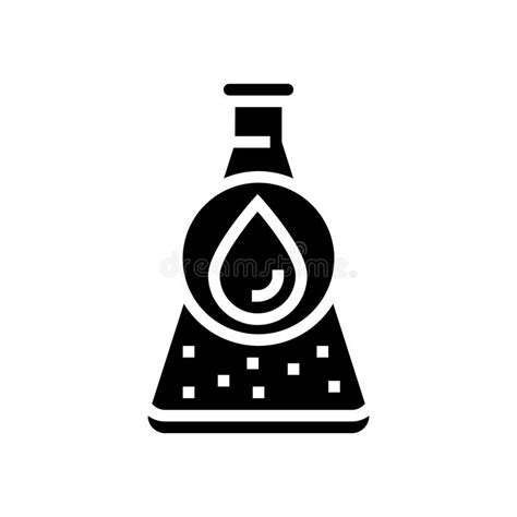 Light Crude Oil Glyph Icon Vector Illustration Stock Illustration ...